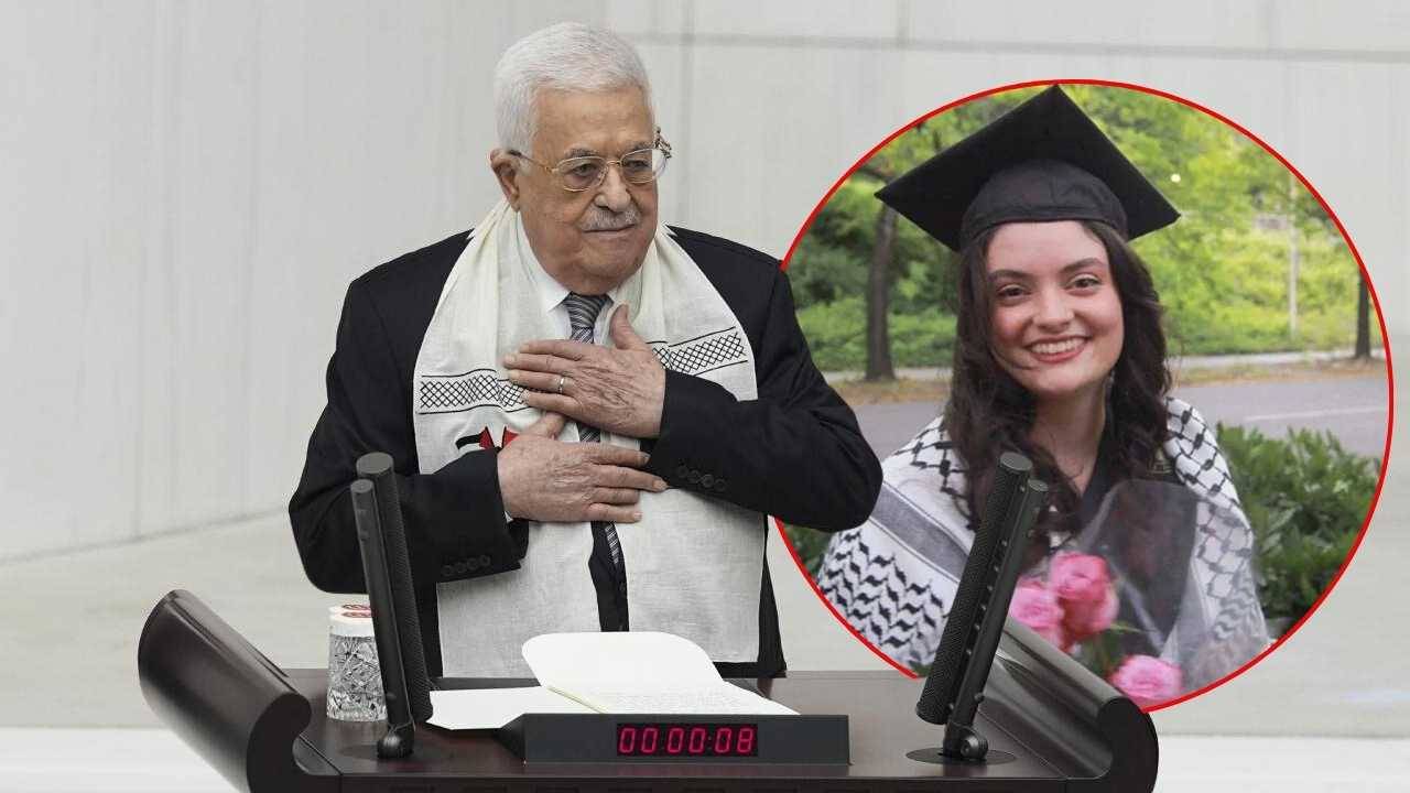 Mahmud Abbas Ayşenur Ezgi'nin babası ile görüştü! 'Kudüs Yıldızı'