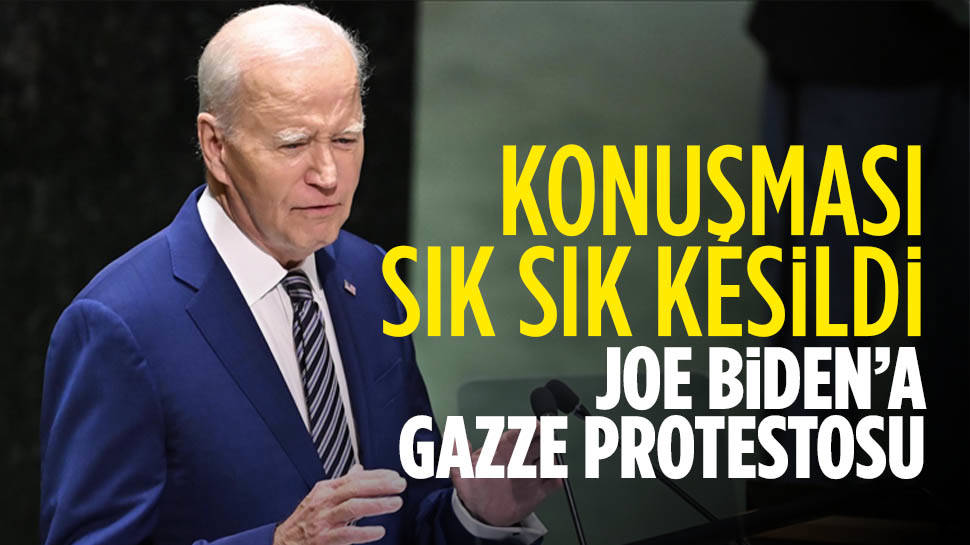 ABD Başkanı Biden'ın konuşması Filistin protestosuyla kesildi