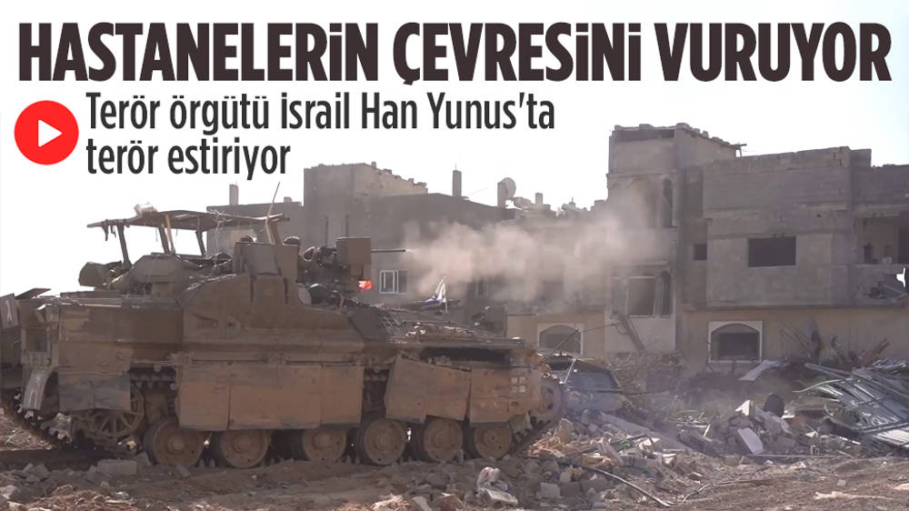 İsrail, Han Yunus’taki iki hastanenin çevresini vuruyor