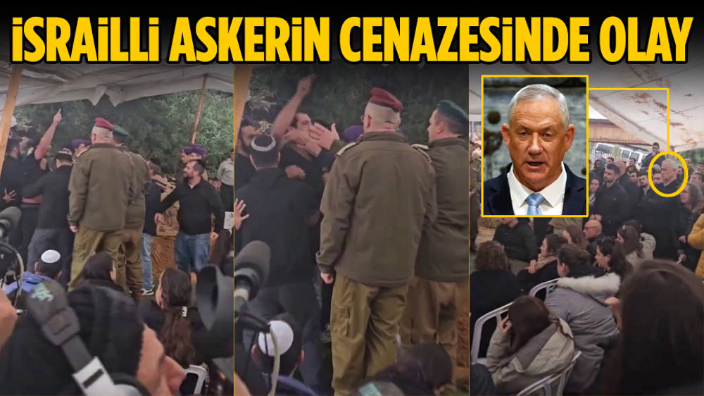 İsrailli askerin cenazesinde olay çıktı!