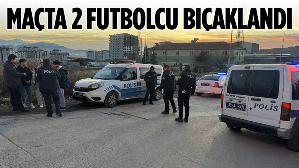 Maçta kavga çıktı, 2 futbolcu bıçaklandı