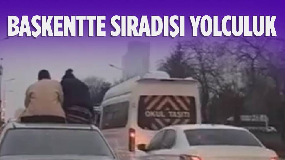 Ankara trafiğinde bu da oldu