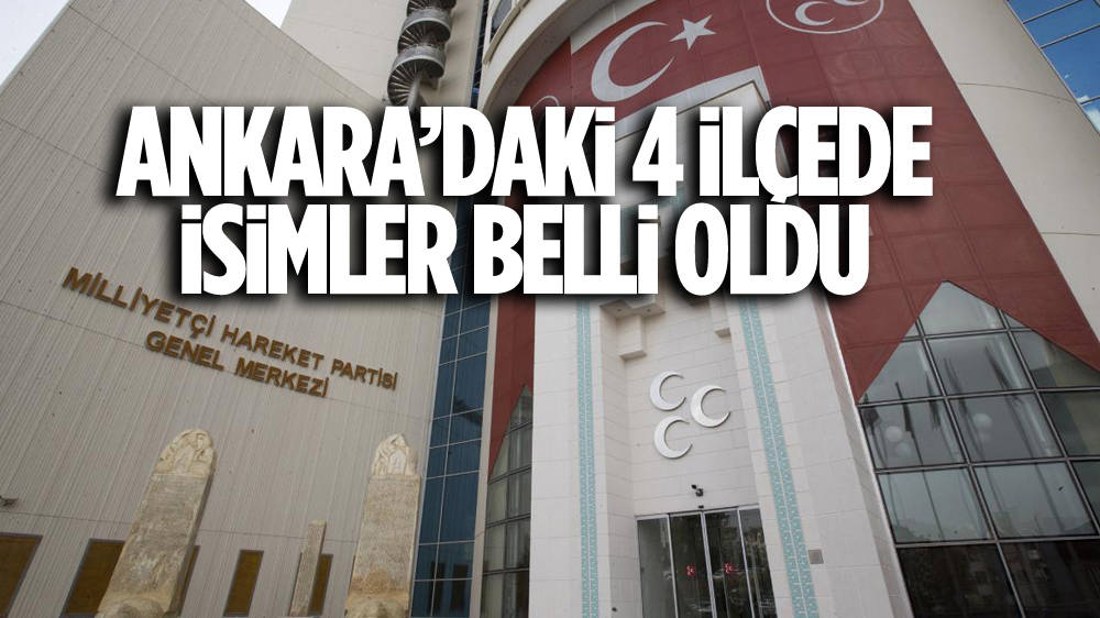 Ankara’da 4 ilçede Cumhur İttifakı’nın belediye başkan adayları belli oldu!