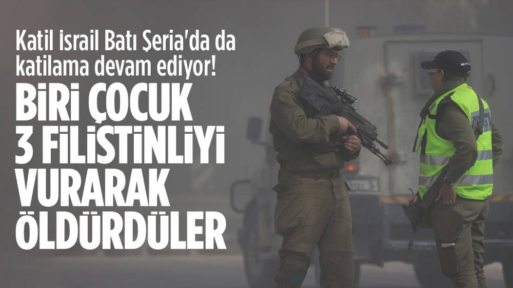 Batı Şeria’da biri çocuk 3 Filistinli öldürüldü