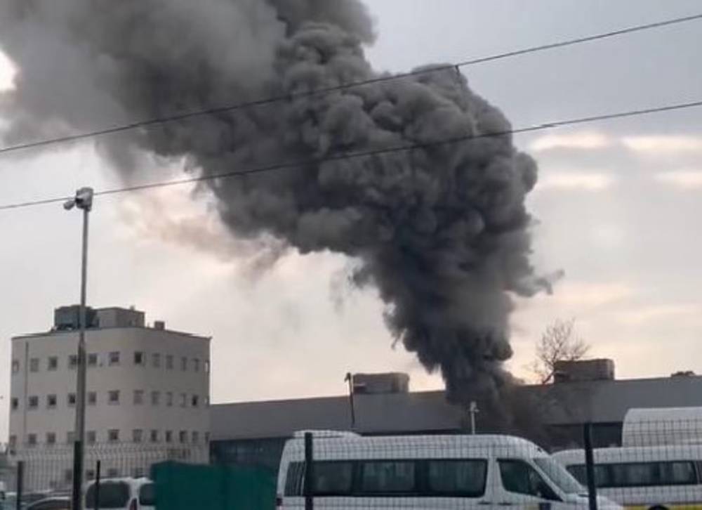 Bursa'da otobüs terminalinde yangın