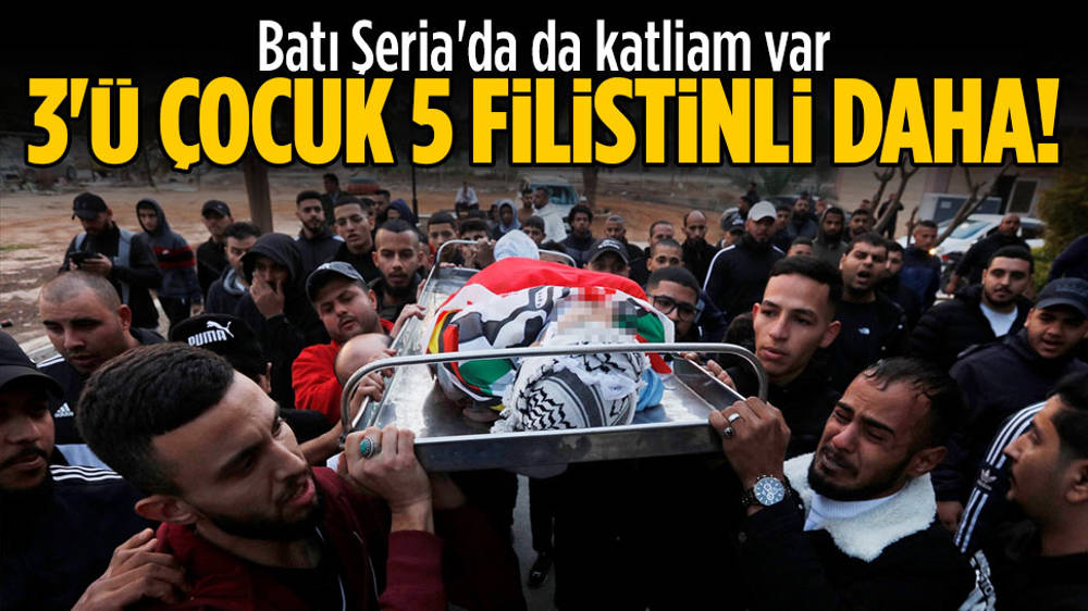 İsrail, Batı Şeria’da 3’ü çocuk 5 Filistinliyi öldürdü