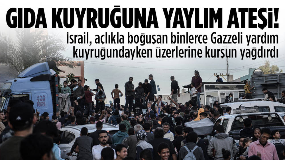 İsrail, gıda yardımı için toplanan binlerce Filistinliye ateş açtı