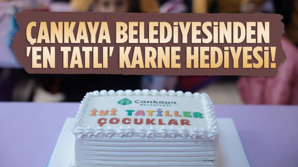 Yarıyıl tatiline giren öğrencilere Çankaya Belediyesinden pasta sürprizi!