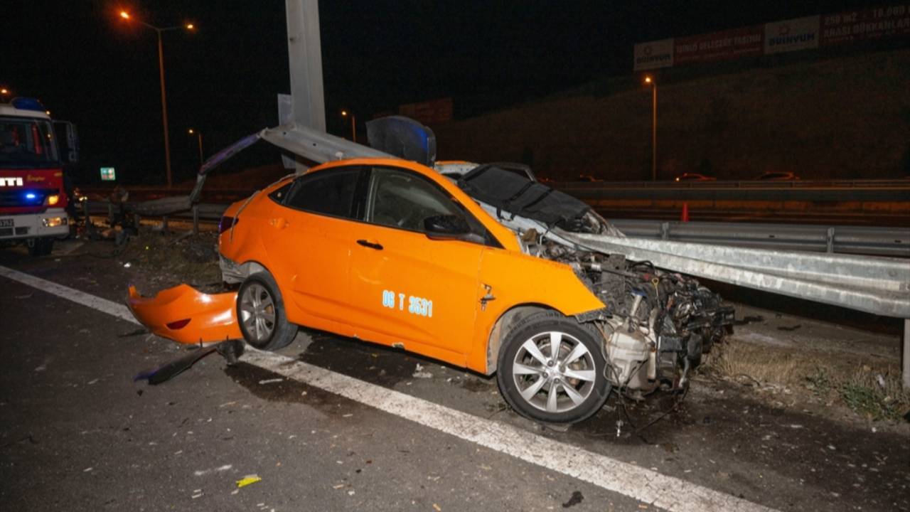 Ankara'daki kazada taksi şoförü öldü