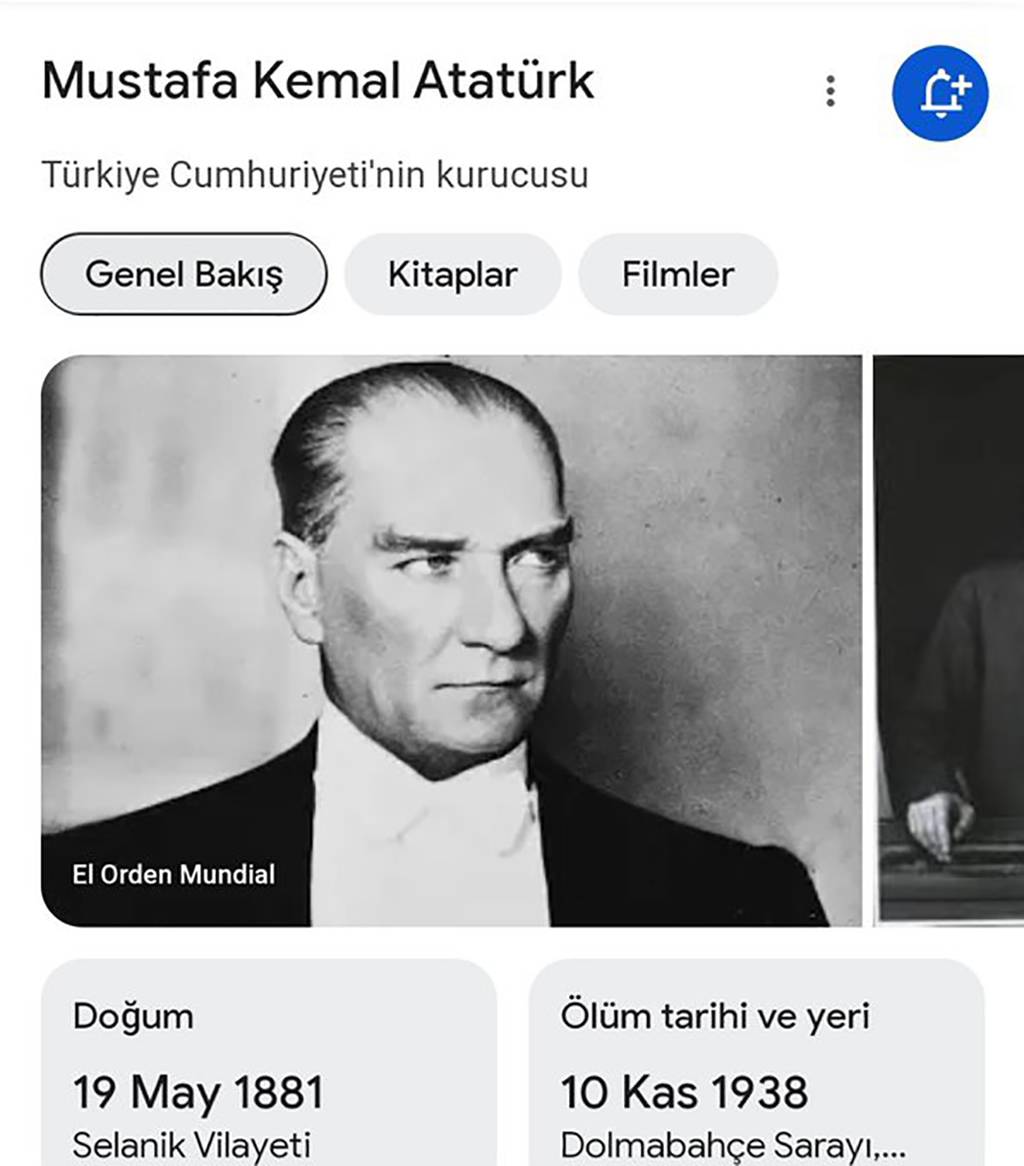 Google, Atatürk için kullandığı tanımı yeniden kaldırdı