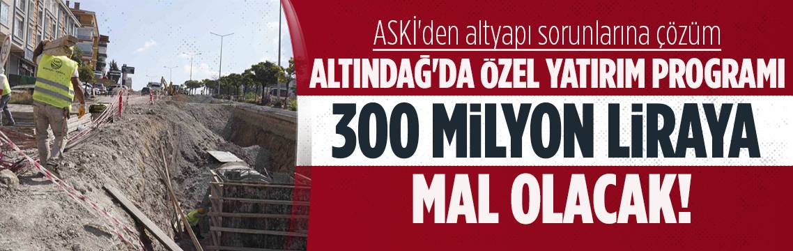 ASKİ'nin altyapı çalışması sürüyor! Altındağ’da çalışma