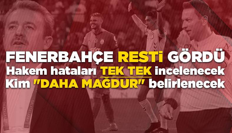 Fenerbahçe'den Galatasaray'ın pozisyonlar incelensin teklifine destek