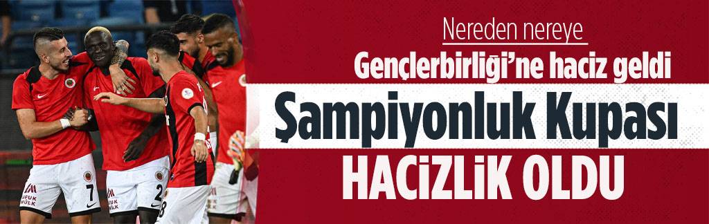 Gençlerbirliği'ne şok haciz! Şampiyonluk Kupası da haczedildi