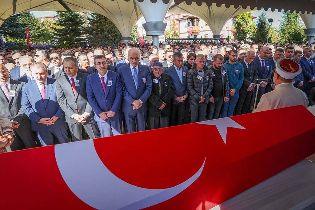 TUSAŞ şehitleri son yolculuklarına uğurlandı