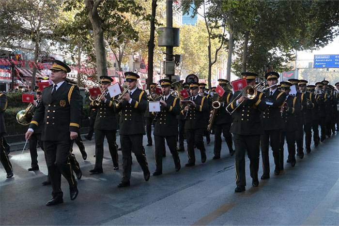 Ankara'da coşkulu 29 Ekim yürüyüşü