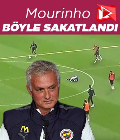 Jose Mourinho idmanda böyle sakatlandı