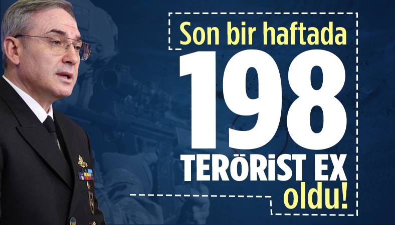 MSB duyurdu: Son bir haftada 198 terörist etkisizleştirildi!