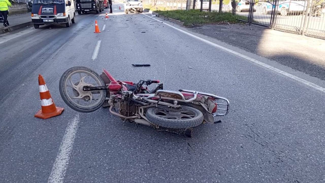 Samsun'da kaza: Motosikletteki 1 kişi öldü, 1 yaralı var