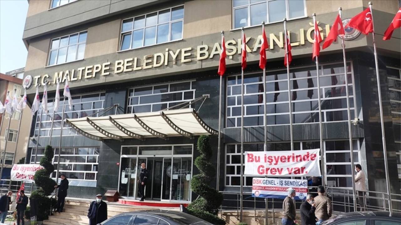 Maltepe Belediyesine 'grev kararı' asıldı