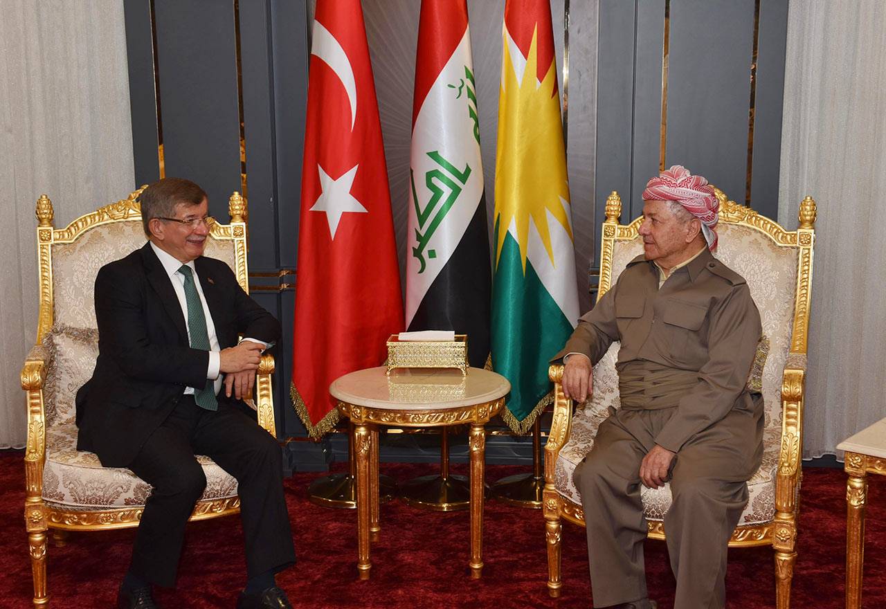 Ahmet Davutoğlu, Mesud Barzani ile buluştu