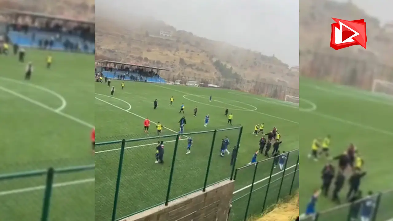 Malatya'da amatör maçta olaylı anlar: 1 futbolcu yaralandı