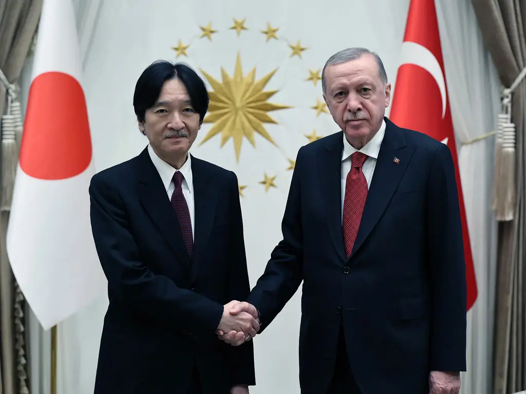 Erdoğan, Japonya Veliaht Prensi Fumihito ile bir araya geldi