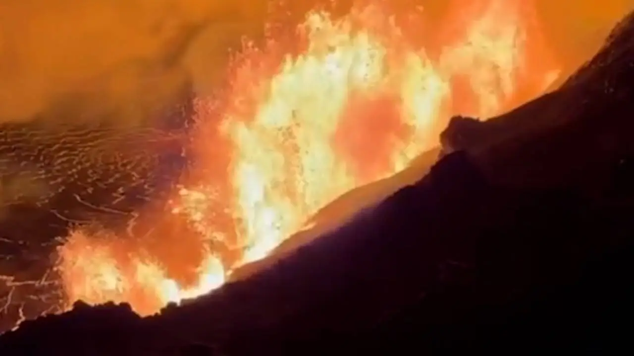 Kilauea Yanardağında patlama yaşandı...