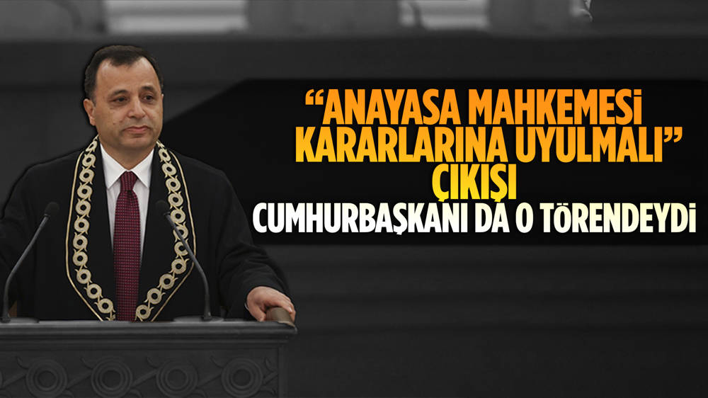 Anayasa Mahkemesi Başkanı Zühtü Arslan: “Anayasa Mahkemesinin kararlarına uyulmamasının hiçbir anayasal ve yasal zemini yoktur”