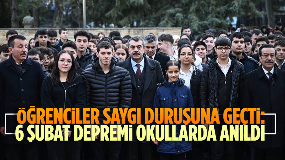 Deprem şehitleri okullarda saygıyla anıldı!