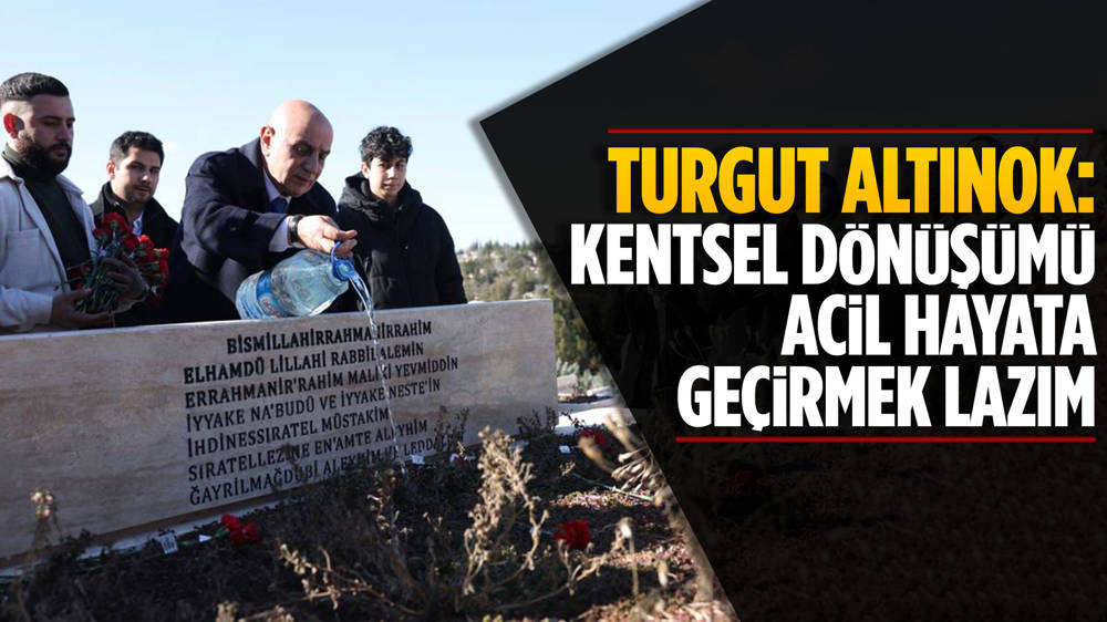 Turgut Altınok, asrın felaketinin 1’inci yılında deprem şehitlerini andı