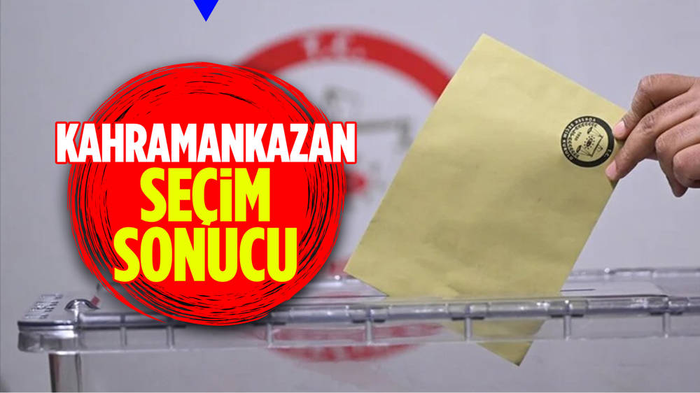 31 Mart 2024 Seçimleri Kahramankazan'da oy dağılımı...  Kahramankazan'da kim kazandı?