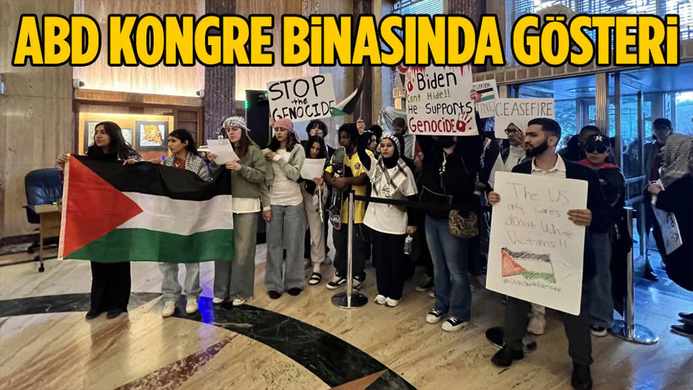 ABD Kongre binasında ''Gazze'' gösterisi