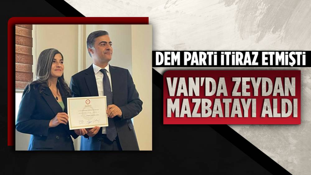 Abdullah Zeydan mazbatasını aldı 