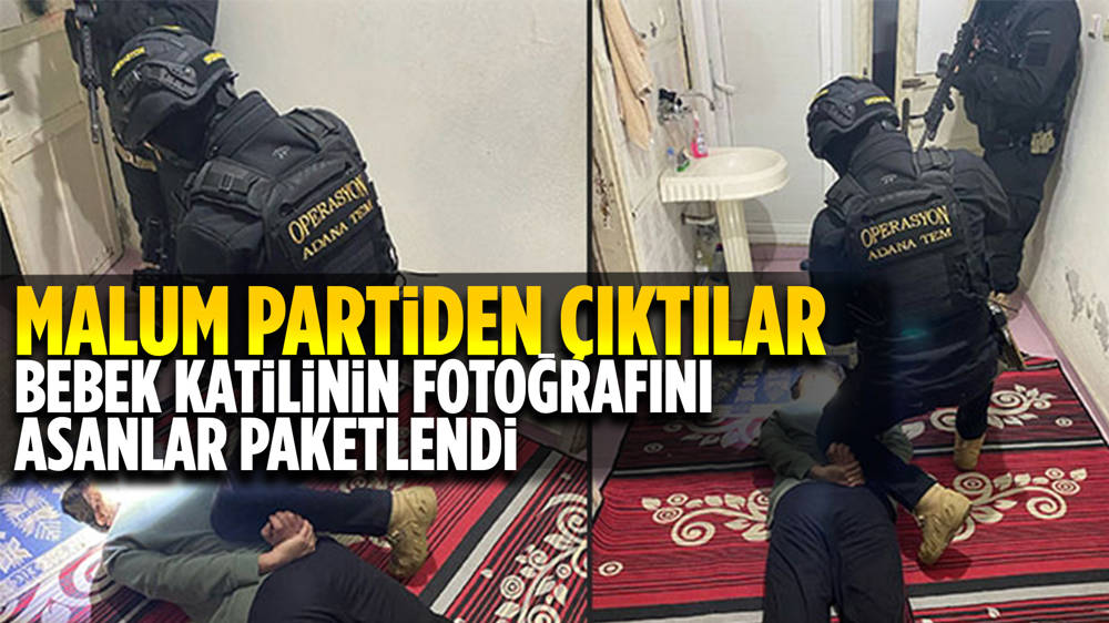 Adana’da terör örgütü elebaşının posterini asan 2 kişi operasyonla yakalandı