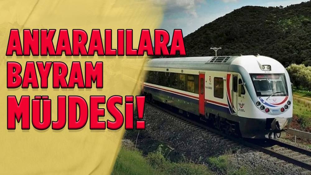 Ankara-Elmadağ banliyö tren seferleri bayrama kadar ücretsiz!