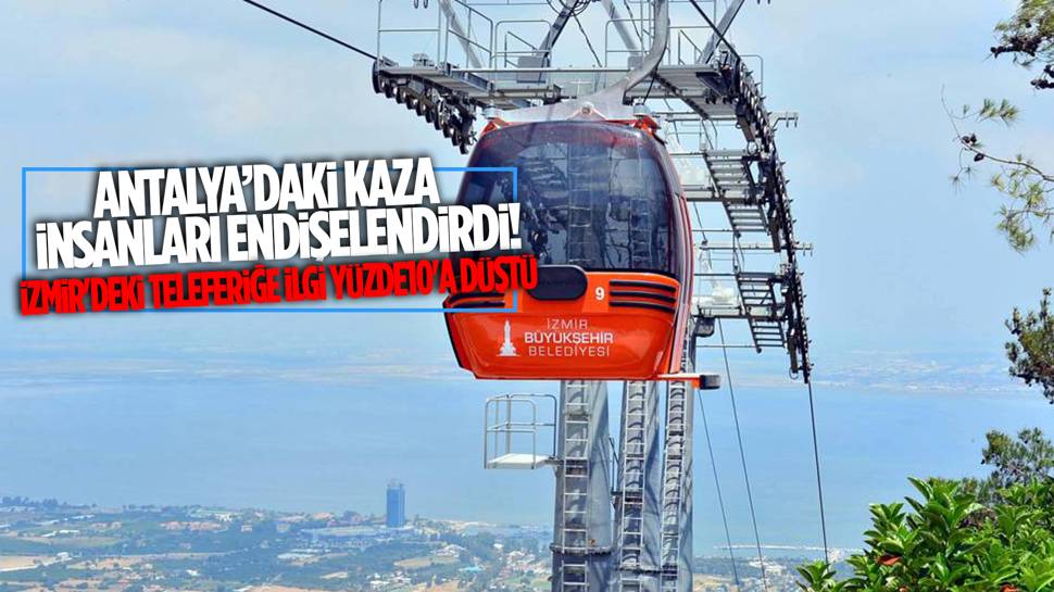 Antalya'daki kaza teleferiklere olan ilgiyi azalttı! İzmir'de ziyaretçi sayısı oldukça geriledi