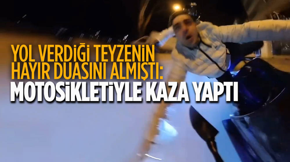 Arkadaşına verdiği motosikletiyle kaza yaptı, sitem etti: O anlar kamerada