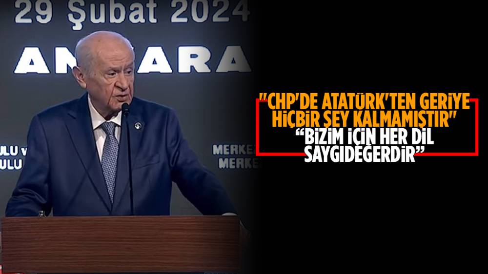 Bahçeli, ''CHP yerel yönetimlerde iflastadır''