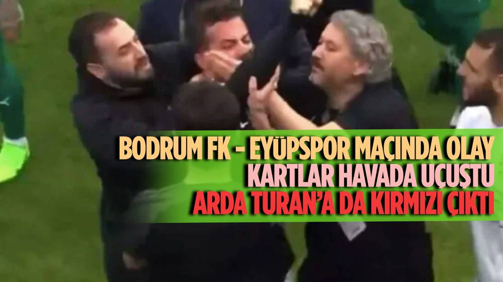 Bodrum FK- Eyüpsor maçına olaylar damga vurdu