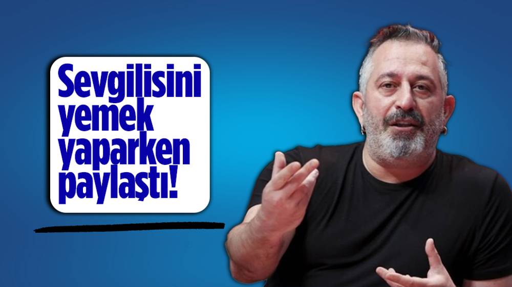 Cem Yılmaz, sevgilisi Necla Karahalil’in yemek yaptığı anları paylaştı!
