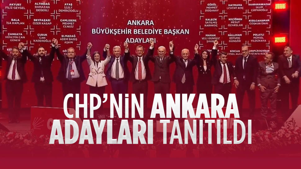 CHP Ankara adaylarını tanıttı...