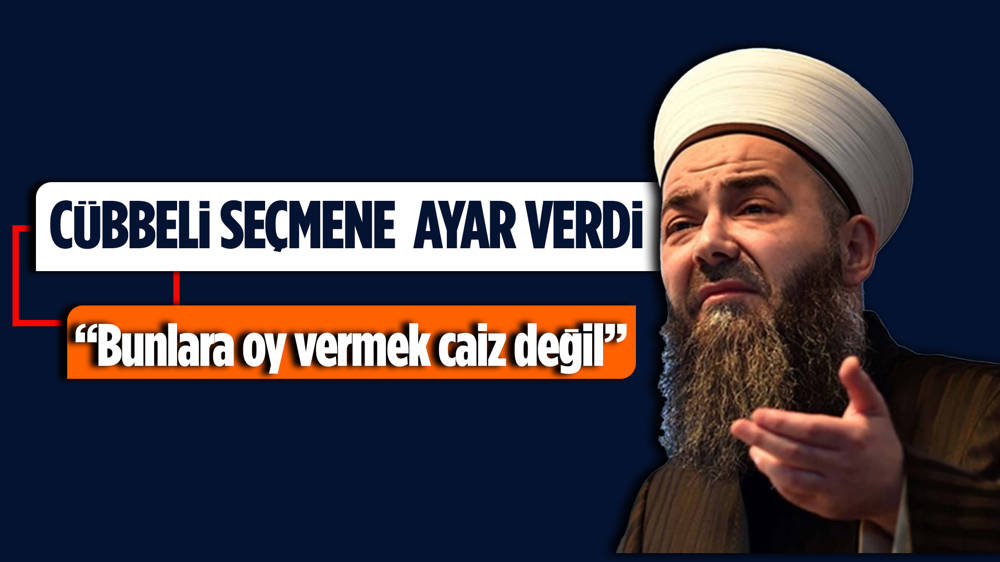 Cübbeli Ahmet'ten “Cumhur İttifakı dışındaki Yeniden Refah ve Saadet'e oy vermek caiz değil” çıkışı