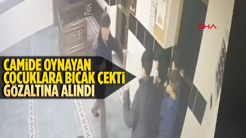 Diyarbakır’da camide oynayan çocuklara bıçak çeken şüpheli yakalandı