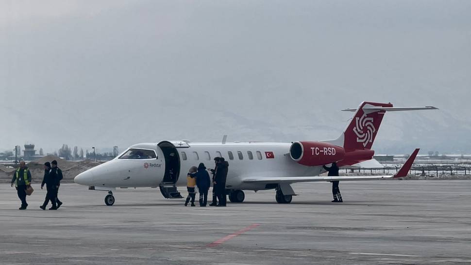 Duran kalbi yeniden çalıştırıldı, ambulans uçak onun için havalandı