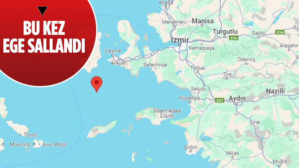 Ege'de korkutan deprem 