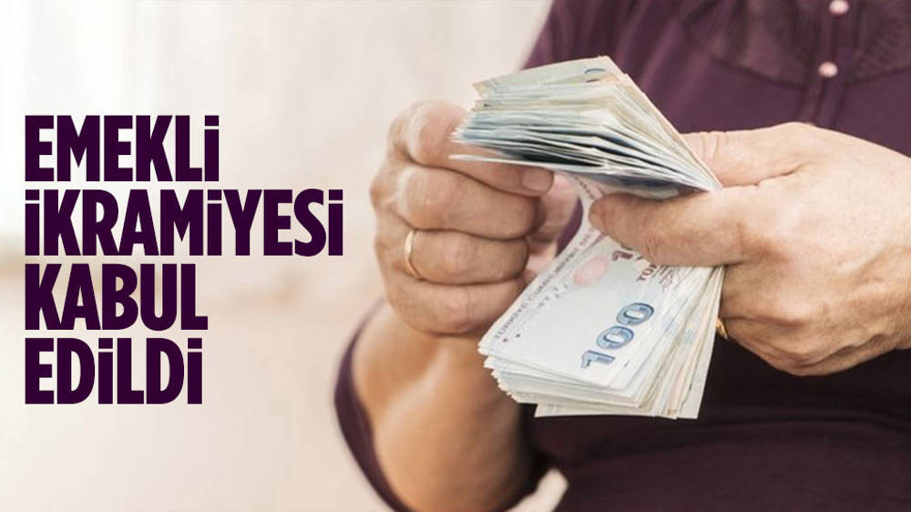 Emeklilere bayram ikramiyesi 3 bin lira oldu!