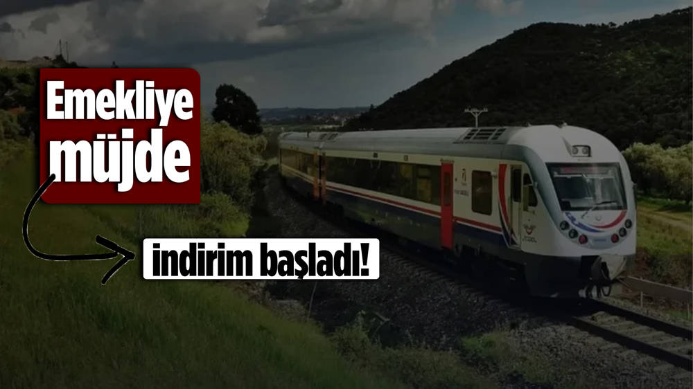 Emekliye tren artık yüzde 10 indirimli