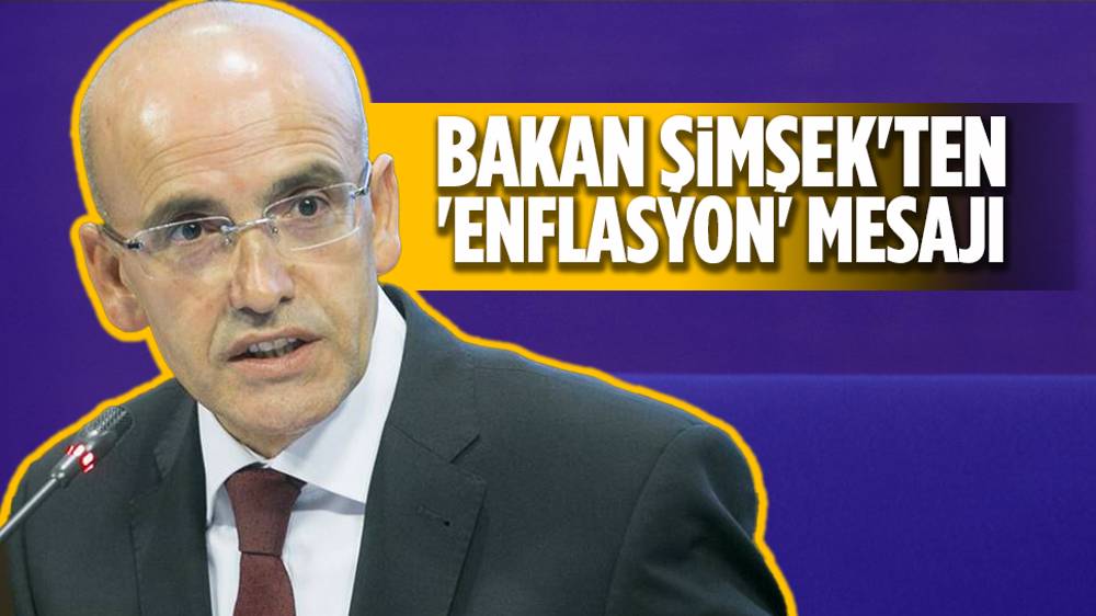 Enflasyonla kararlı mücadele: Bakan Şimşek'ten açıklama