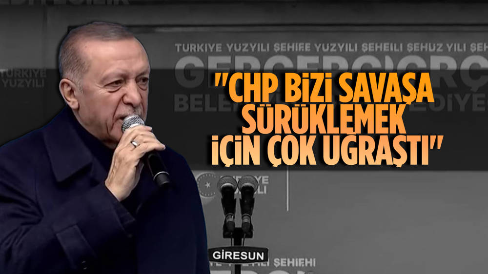 Erdoğan, ''Muhalefetin savaş tellallığına asla prim vermedik''