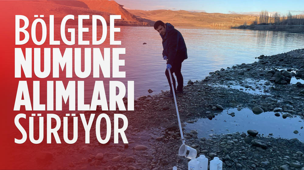 Erzincan İliç'te numune alımları sürüyor